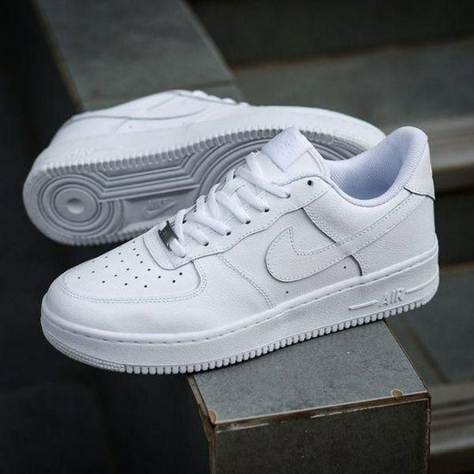 Classic White Low-Top Sneakers – Inspired by Nike Air Force 1