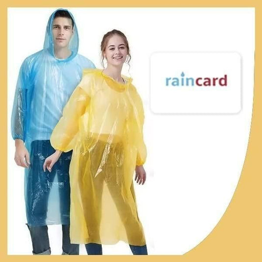 Reusable Wallet Rain Card Rain Coat (Set of 5) Multicolour