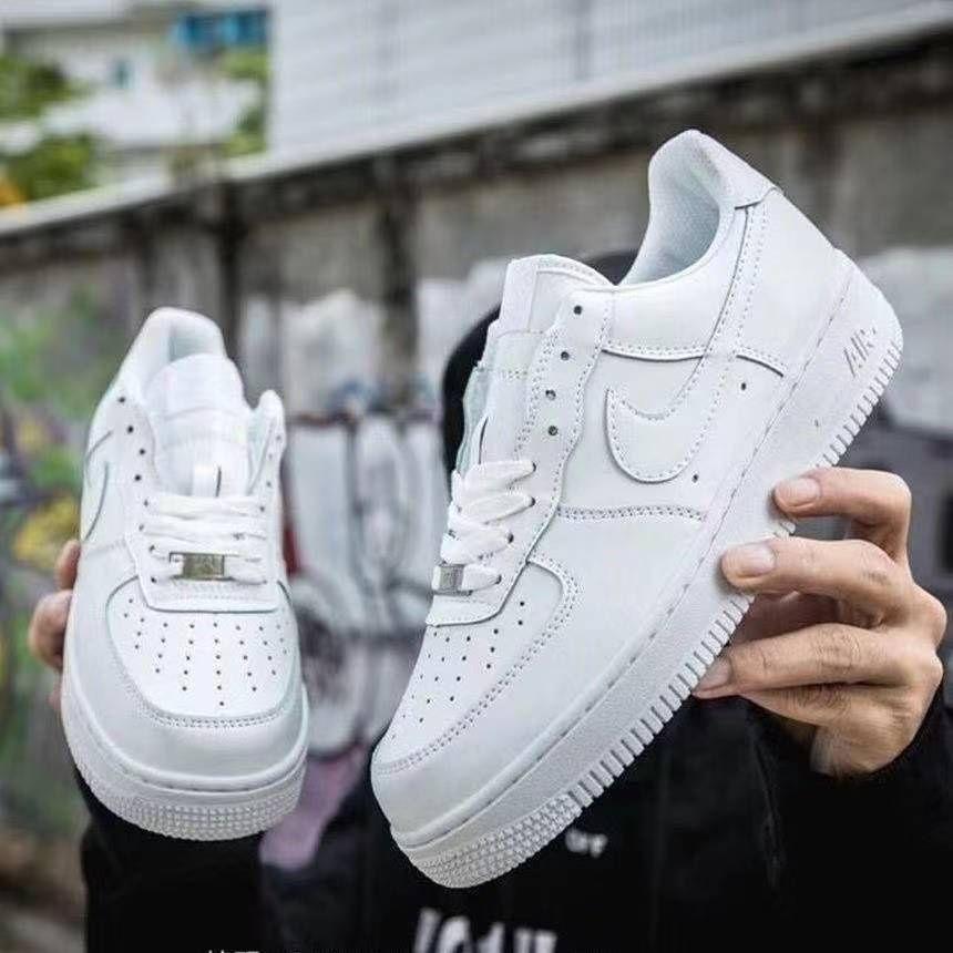 Classic White Low-Top Sneakers – Inspired by Nike Air Force 1