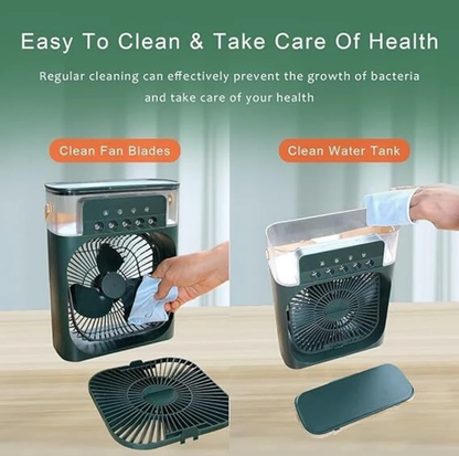 Portable Rechargable Mini Air Cooler for Home/Kitchen/Office